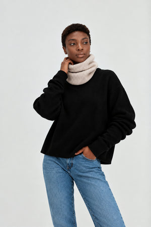 Tubular Scarf - Light Beige