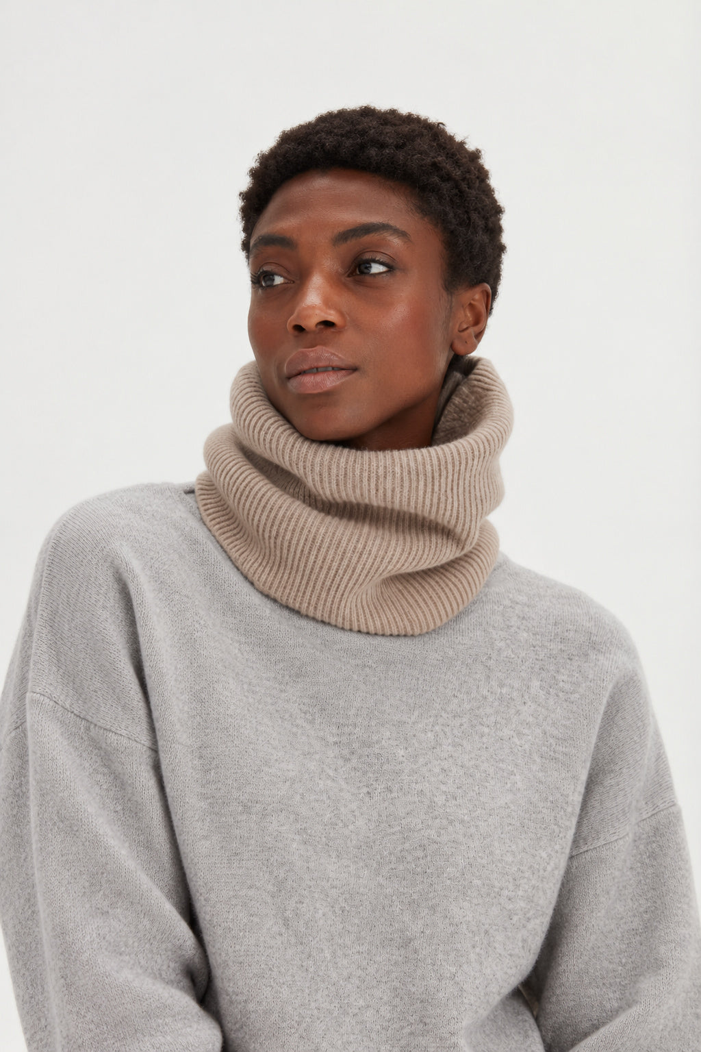 Davida Tubular Scarf Scarf Mink