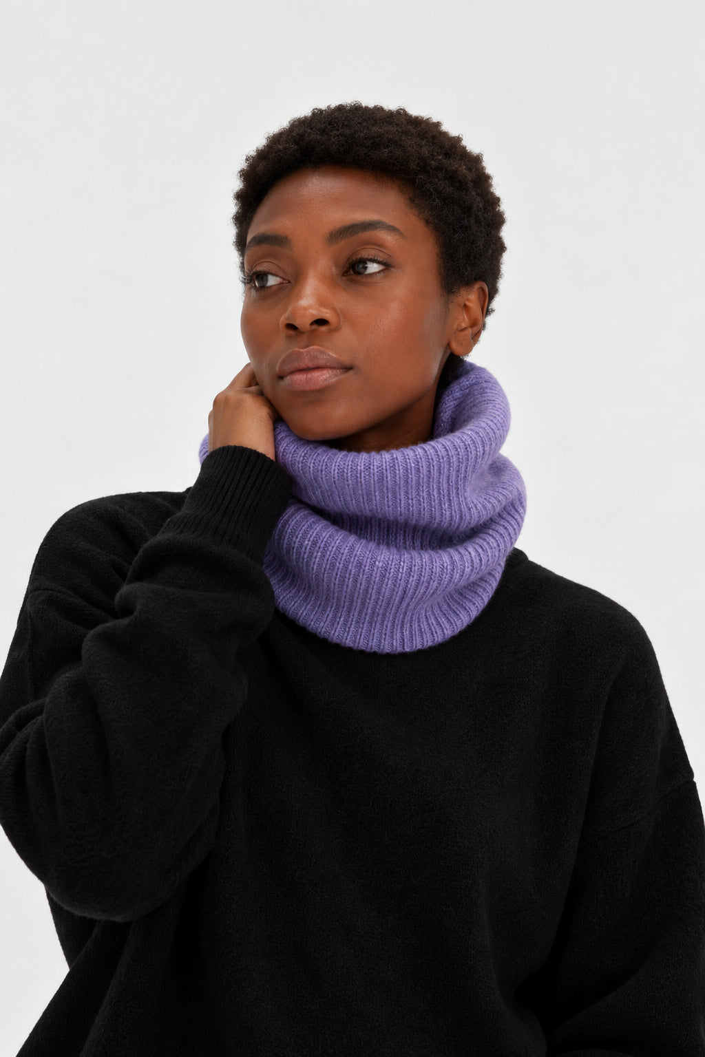Davida Tubular Scarf Scarf Purple Rust