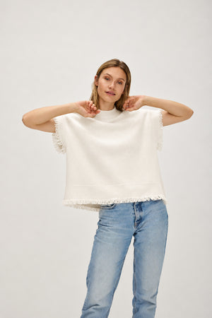 Vest Fringes - White