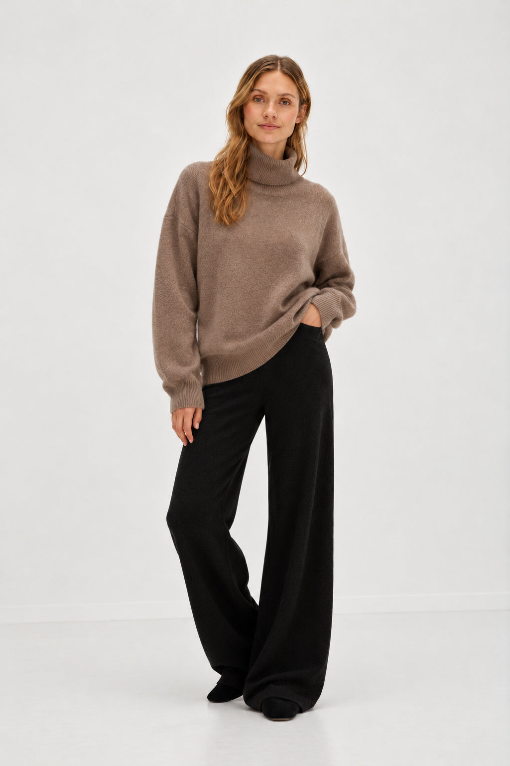 Davida Wide Pants Pants Black