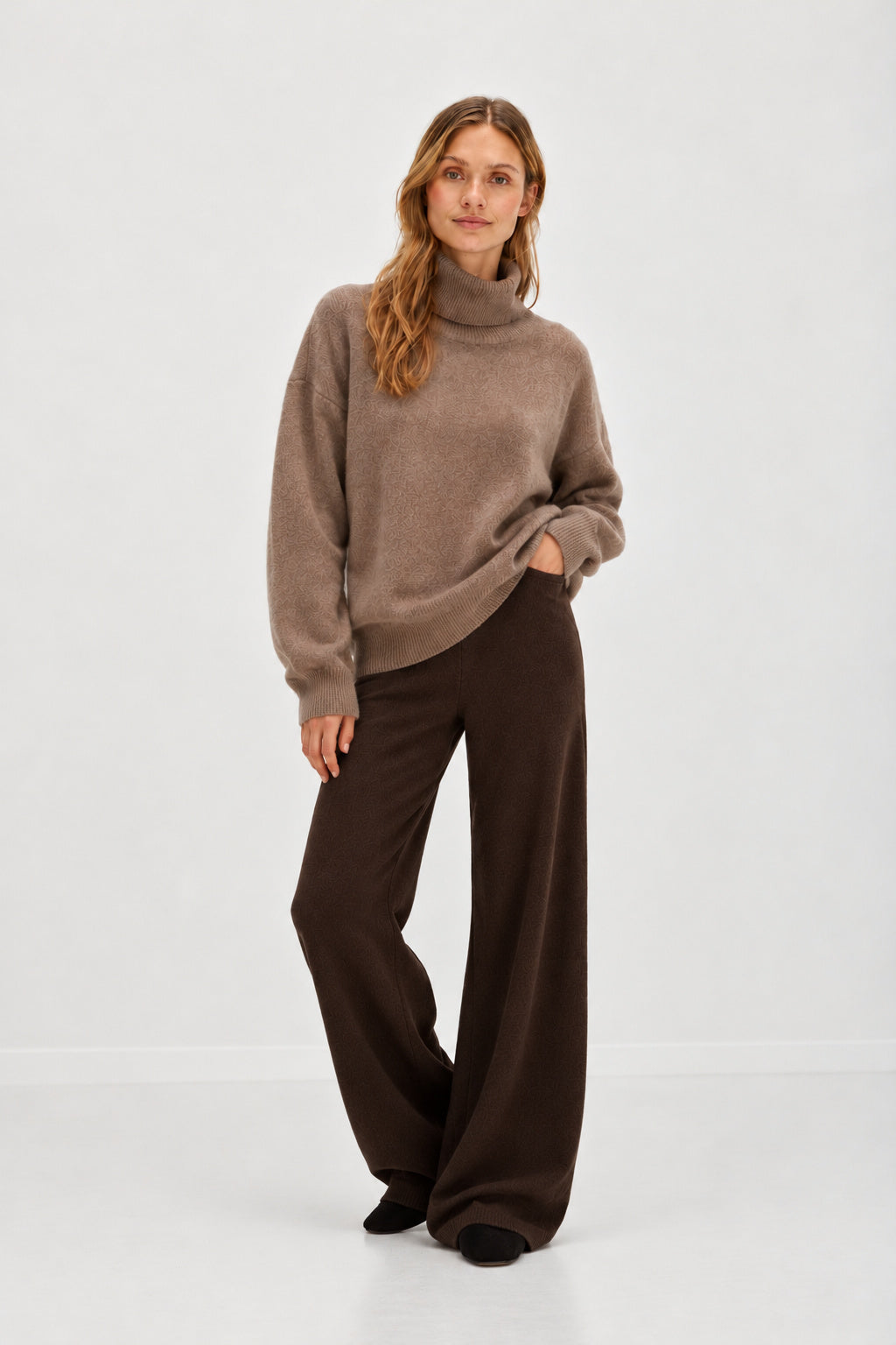 Davida Wide Pants Pants Cacao