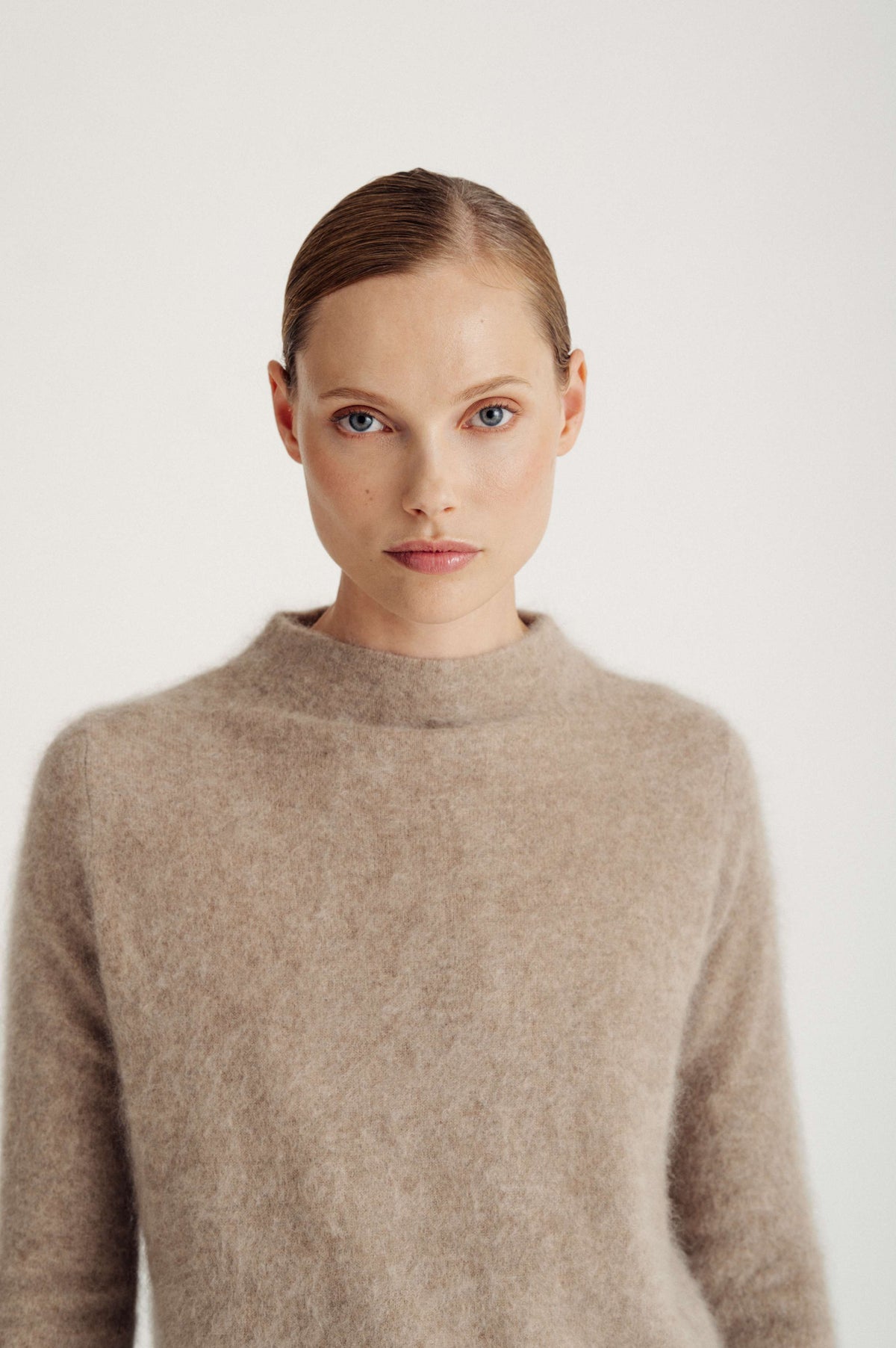 Davida brushed funnelneck sweater Sweaters Mink