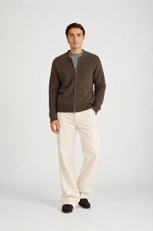 man bomber jacket - Cacao