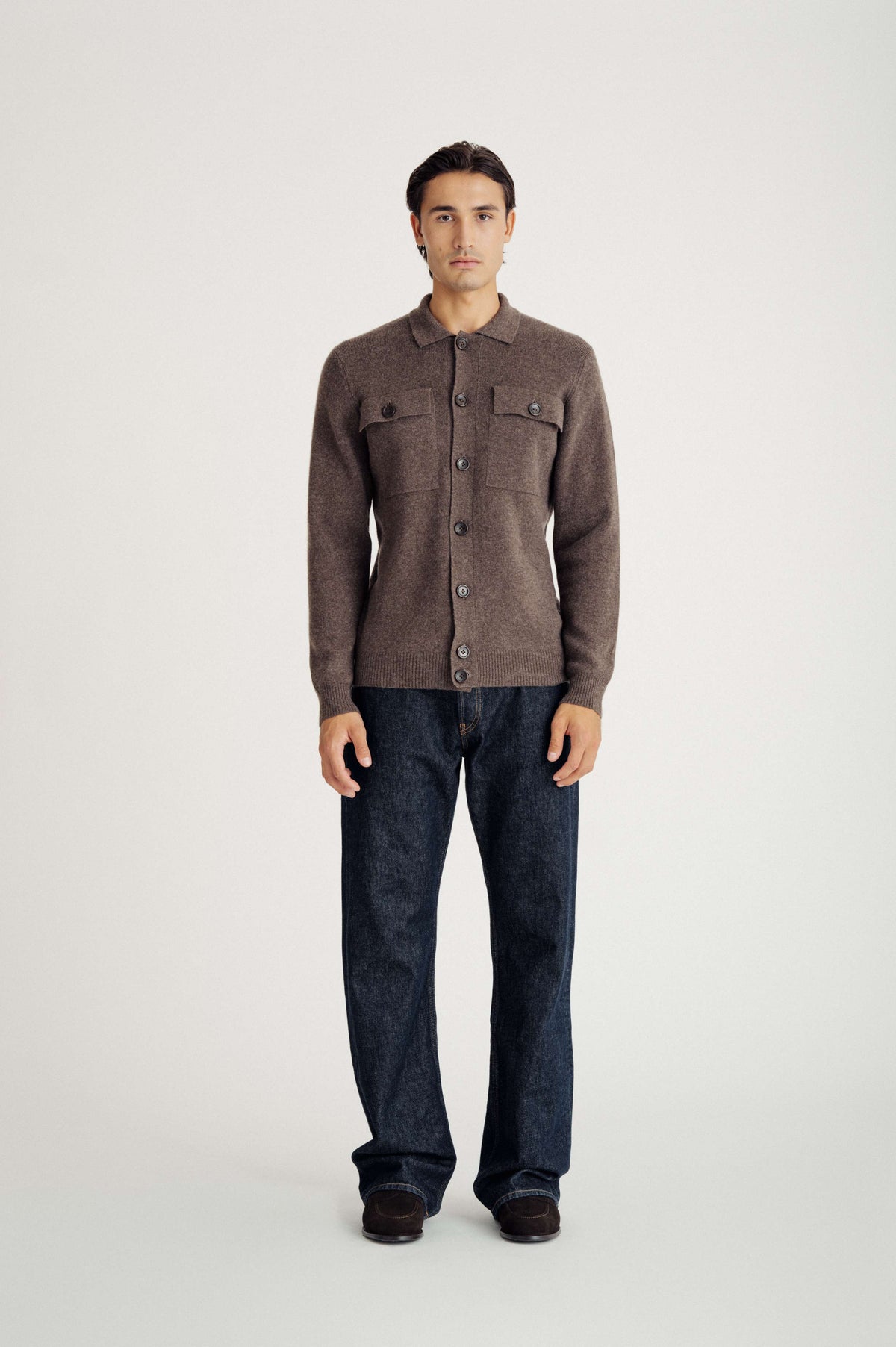 Davida man cardigan buttons Cardigans Cacao