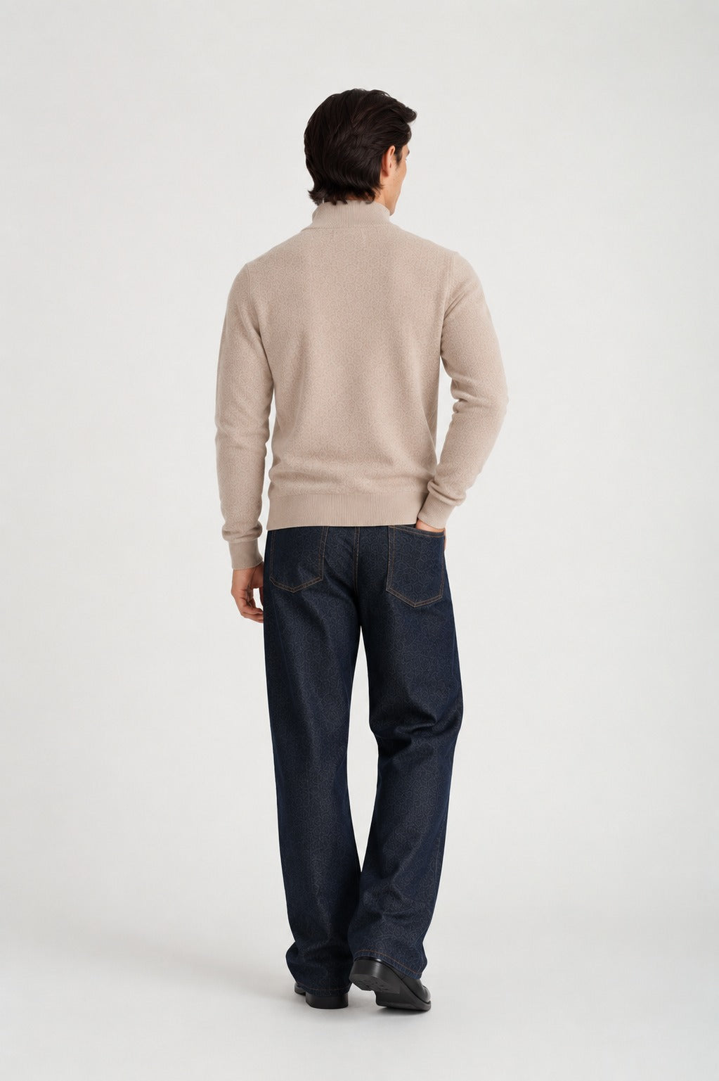 Davida man full zip Cardigans Sand