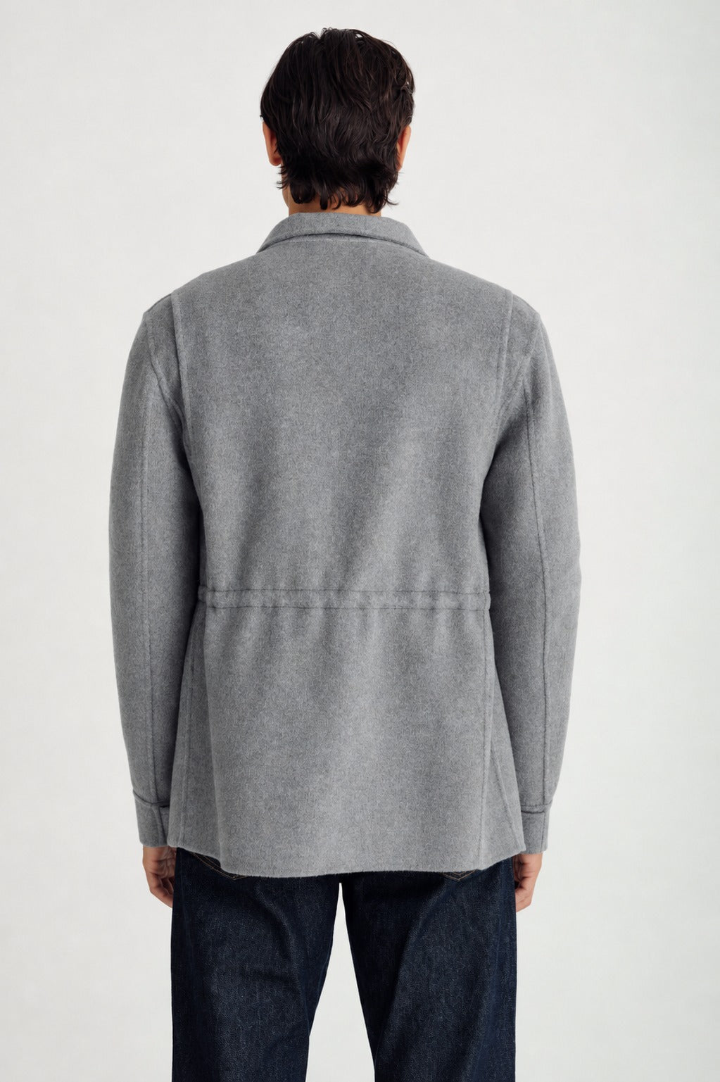 Davida man woven army jacket Outerwear Light Grey