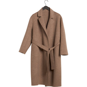 woven coat - Mink