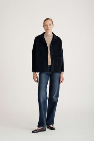 woven jacket - Black