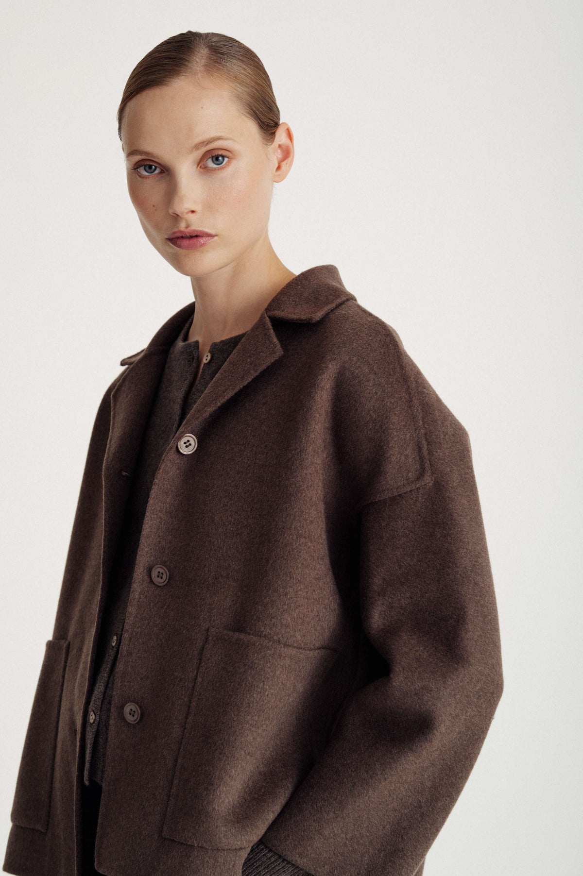 Davida woven jacket Outerwear Cacao